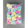 Customizable colored cotton balls